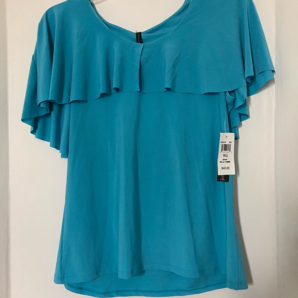 NEW Bleeker & McDougal Belle Femme Beautiful Sleeveless Blouse.